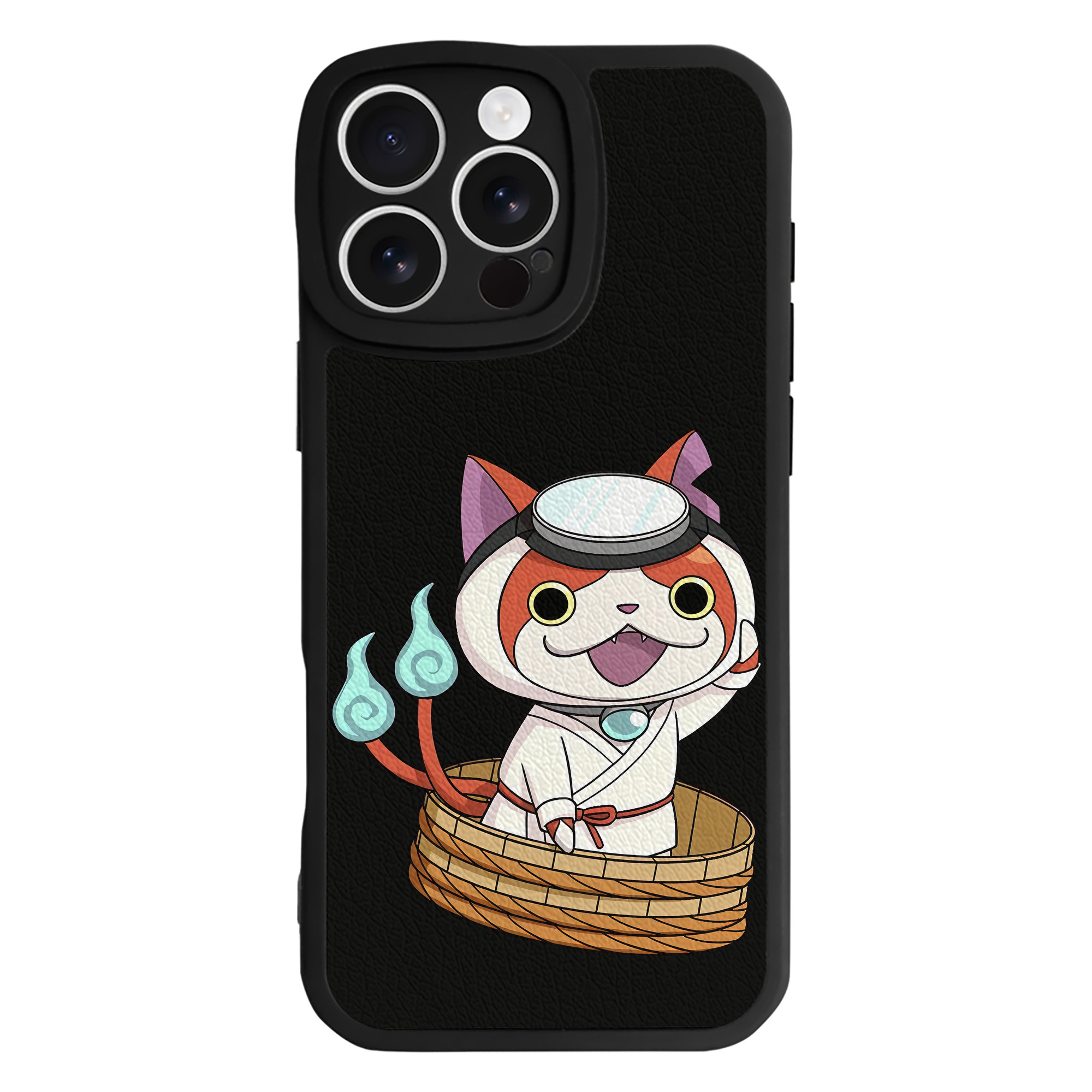 （画像用） 妖怪ウォッチ Yo-kai Watch 【iPhone 16シリーズ対応】シリコンスマホケース（レザー調） 材質：シリコン